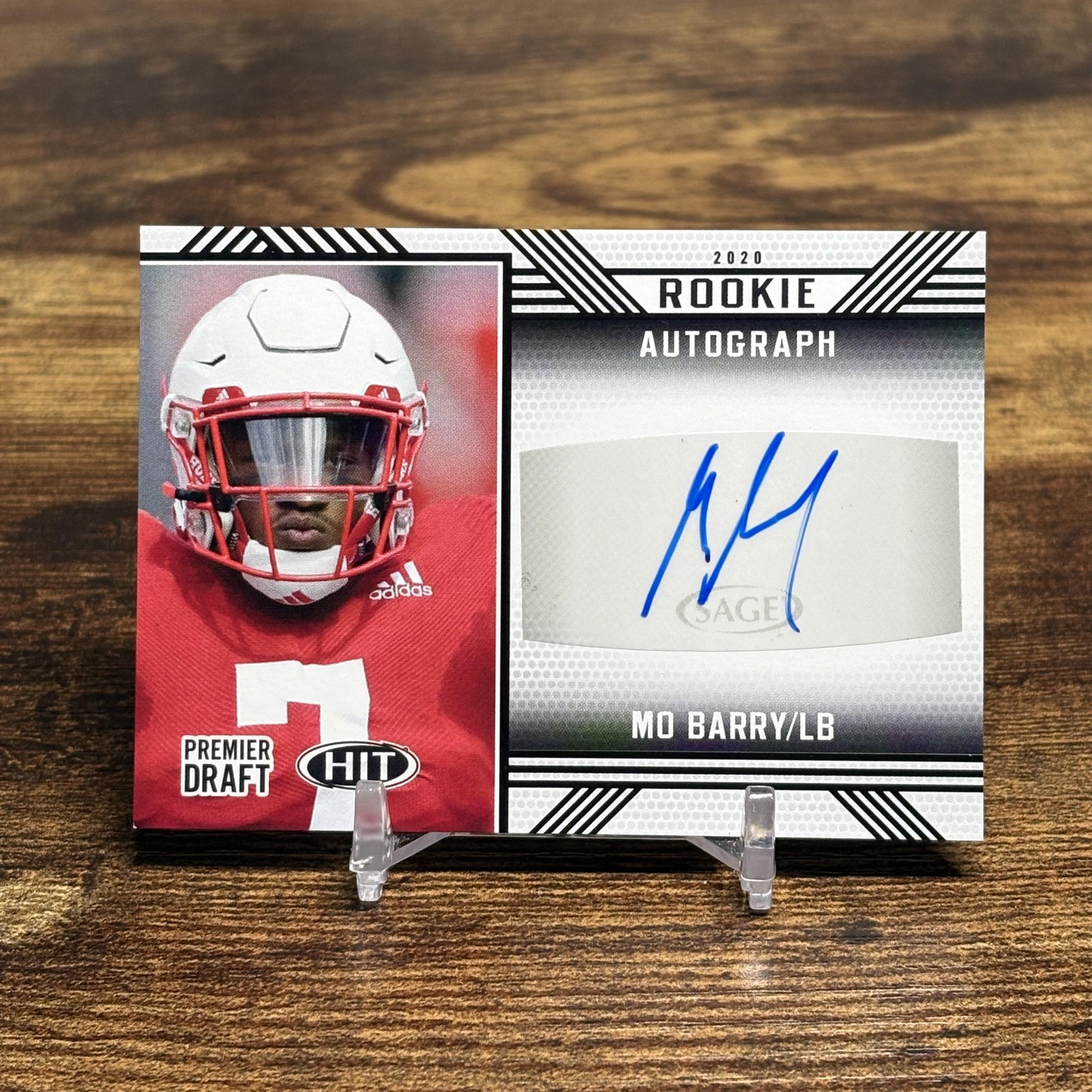 2020 SAGE HIT #A85 Mo Barry Rookie Autographs Red Nebraska Cornhuskers RC