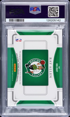 Ray Allen 2024-25 National Treasures Hometown Heroes automático dorado #04/10 PSA 10 GEMA - Imagen 2 de 2