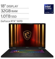 MSI Crosshair 18 HX AI Gaming Laptop - Intel Core Ultra 9 275HX- NVIDIA RTX 5070