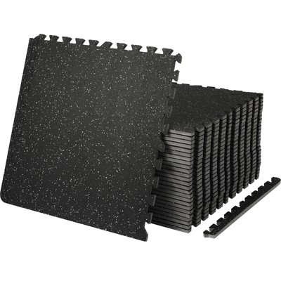 6/12/25 Pack Exercise Floor Mat Interlocking Tiles Foam w/ 24 x24 x 0.5''