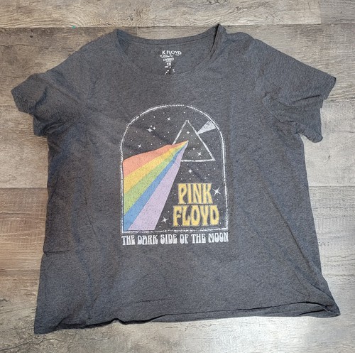 Pink Floyd The Dark Side of the Moon Charcoal Grey Size 1X Tee. Now 20% off!
