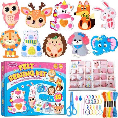 Funtopia Sewing Kit for Kids 10 DIY Stuffed Animal Projects