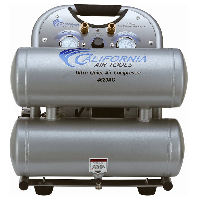 California Air Tools CAT4620AC 2 HP 4.6 gal Oil-Free Alu Air Compressor New