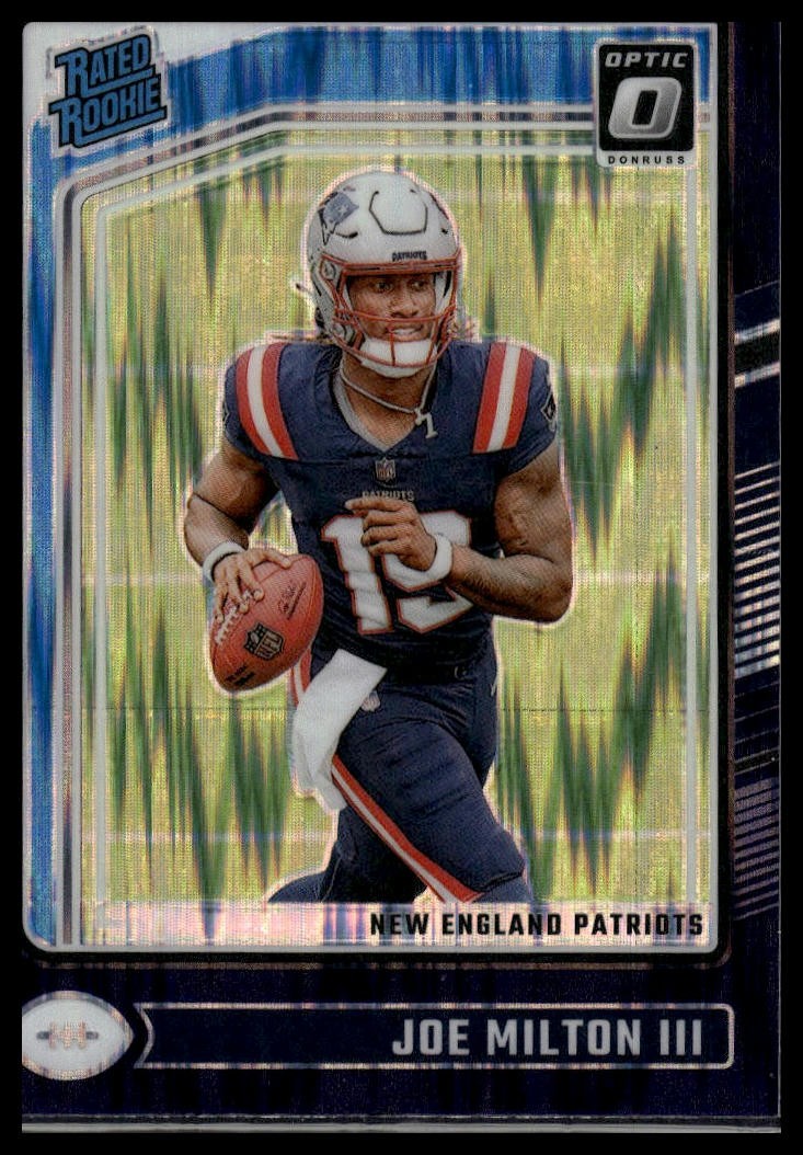 2024 Donruss Optic #255 Joe Milton III Purple Shock RC