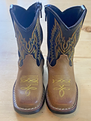 Bottes Cowboy J.B. Dillon En Cuir De Chèvre - Marron, Pointure 6.5 (femme)