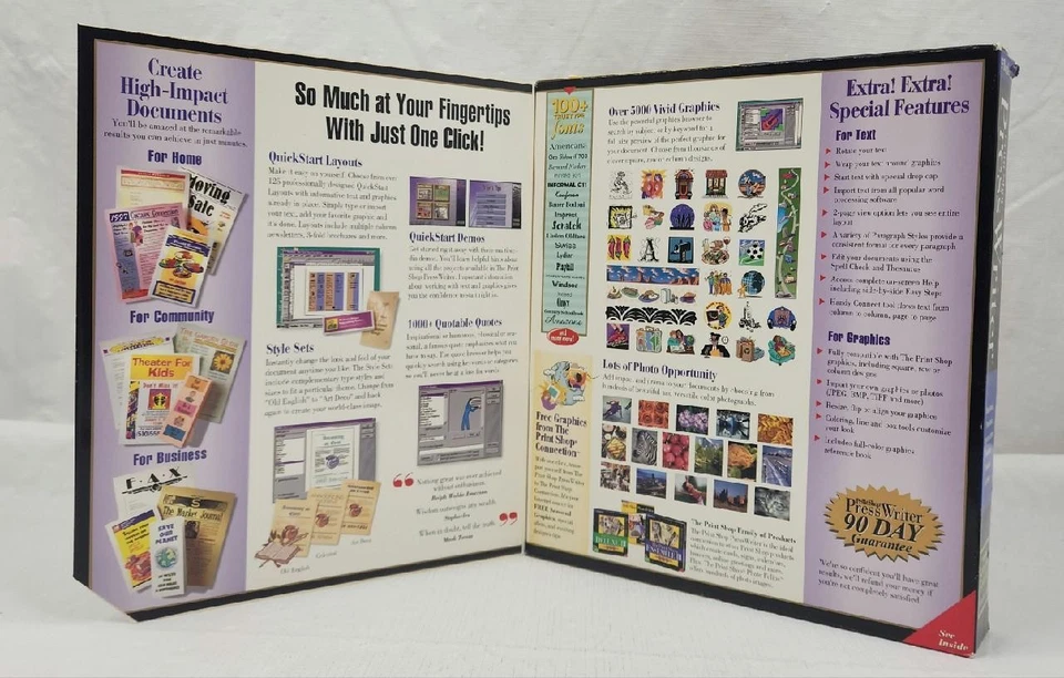 Broderbund The Print Shop Press Writer Windows 95 CD-ROM Big Box - Image 2 of 4