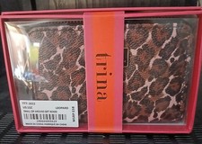 Trina Turk Leopard Print Small Zip Around Wallet Gift Boxed NIB NWT
