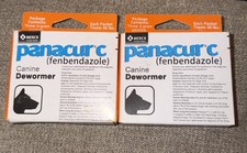 2 Panacur C 4 gram Canine Dewormer Treatment 6 packets Exp. 10/2027 Large Dog