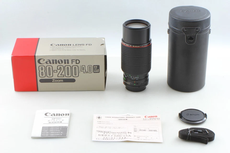 [EXCELENTE COMO NUEVO en Caja] Nuevo Teleobjetivo Canon FD NFD 80-200 mm f/4 L Zoom de JAPÓN Foto 2 de 4