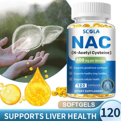 NAC N Acetyl Cysteine | 120 CAPSULES | Non-GMO, Gluten Free 600 MG liver detox