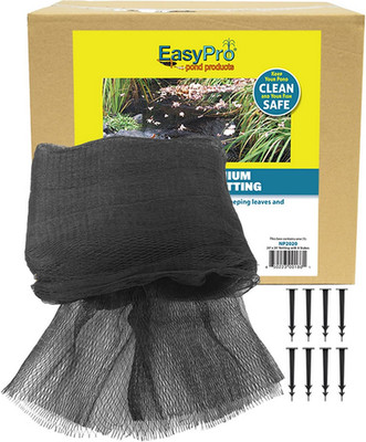 Easypro NP2020 3/4  Premium Pond Cover Netting | 20  X 20  | Sturdy Net to Catch