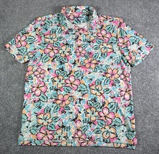 Chubbies Performance Polo Shirt The Weekend Has Arrived Floral Print Mens Size M