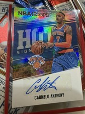 2017-18 Panini NBA Hoops Carmelo Anthony Hot Signatures Auto Knicks