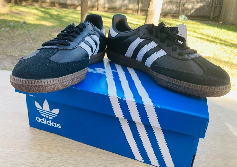 Adidas Hombre Samba OG Gamuza Con Cordones, B75807, Hombres 6.5, Ganado 7.5 Foto 4 de 4