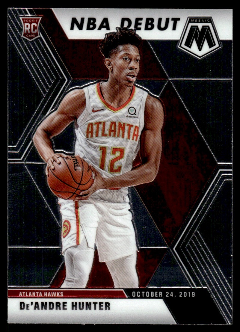 2019-20 Panini Mosaic NBA Debut De'Andre Hunter Rookie Atlanta Hawks #266