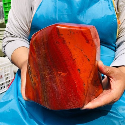 13.68 LB Natural Red Jasper Polished Freeform Crystal Healing Home Decor 4372