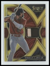 2023 Panini Select Jordan Lawlar Select Swatches Gold #/10