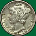 1929-D Mercury Dime Choice Almost Uncirculated AU+ Coin #44362