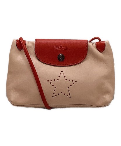 Longchamp Le Pliage Cuir Mini Crossbody Bag Beige Leather Dust Bag 112cm Strap