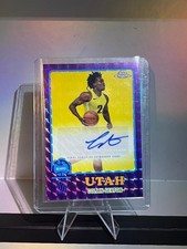 2023-24 topps chrome 1973 topps autograph card Collin Sexton 73TA-CS Purple