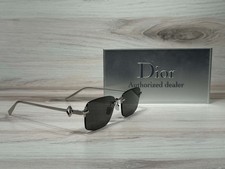 Christian Dior CD Diamond S11U F0A0 Silver W/ Gray Lens Sunglasses. Ships Now 