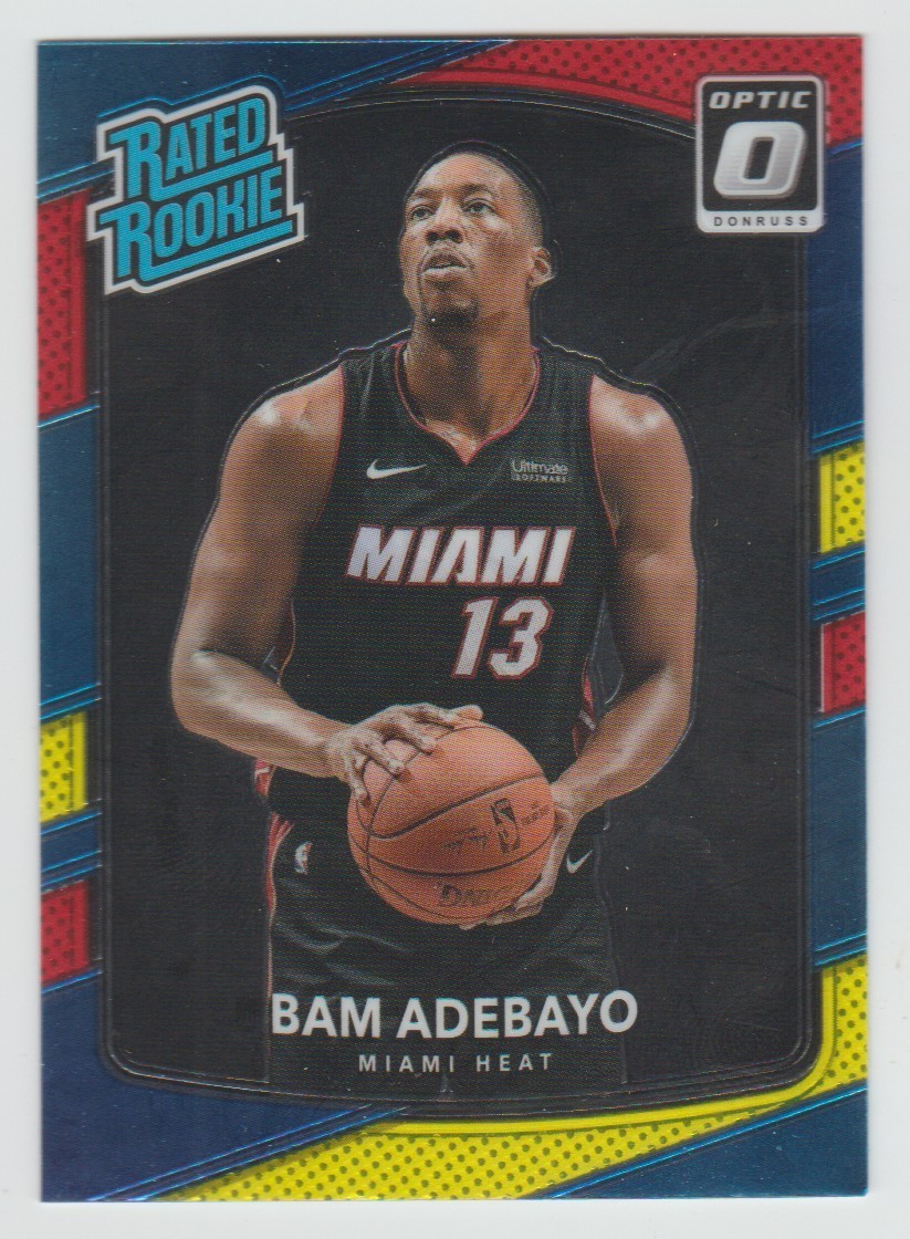 その他 NBA Bam Adebayo 17-18 Optic RC Prizm BAM ADEBAYO 2017-18 Donruss Optic Rated Rookie RED & YELLOW PRIZM