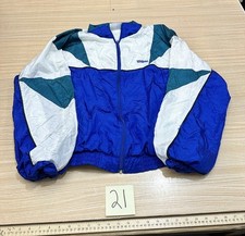 Vintage Wilson 80's Track Jacket Lined Full Zip Size Large