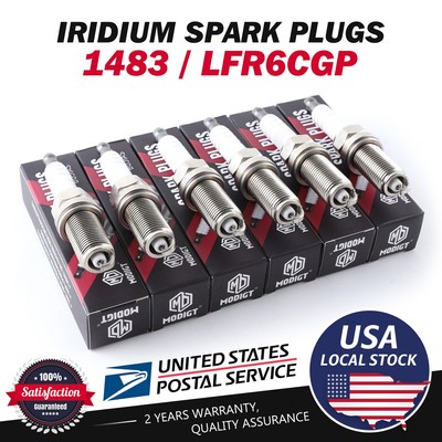 Genuine Fit NGK Iridium Spark Plugs LFR6CGP for Honda/ Jeep/ Dodge One Set of 6