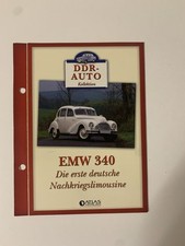 Atlas EMW 340 Datenblatt Prospekt Literatur Auto Broschüre DDR