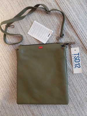 TSD12 Damen Handtasche Grün Leder Neu