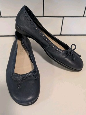 Aerosoles TIDAL Ballet Flats Women's 6M Navy Blue Leather Comfort Slip On Shoes