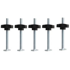 T Slot Clamp Kit 5 M8 Bolts and Knobs for Reliable For Woodworking Support