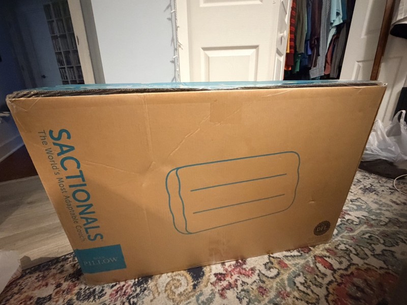 Lovesac Sactionals Back Pillow Insert LOVESOFT Fill 35" x 23" GP9204 Gray NIB