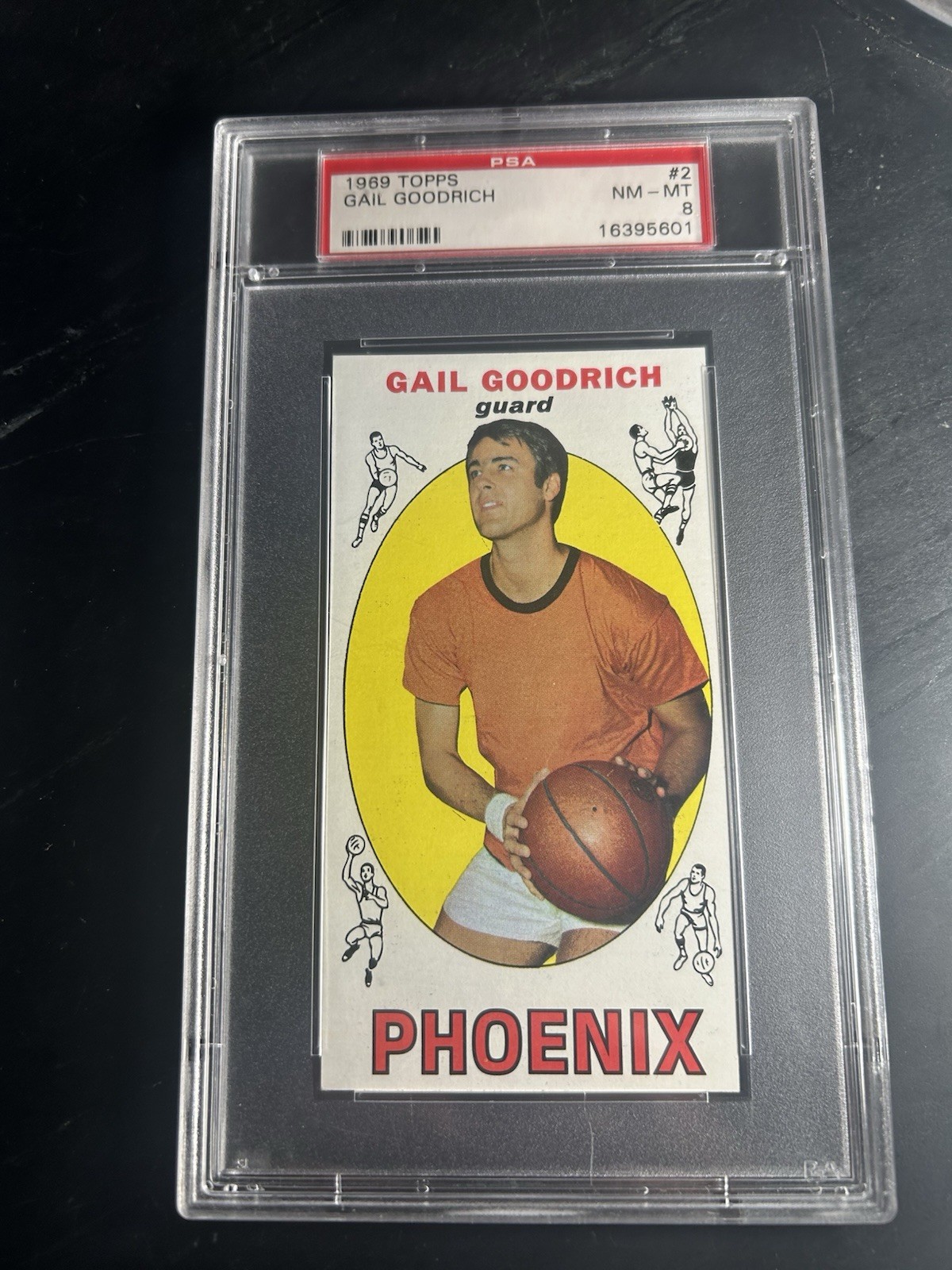 1969 Topps #2 Gail Goodrich RC PSA 8 Phoenix Suns HOF