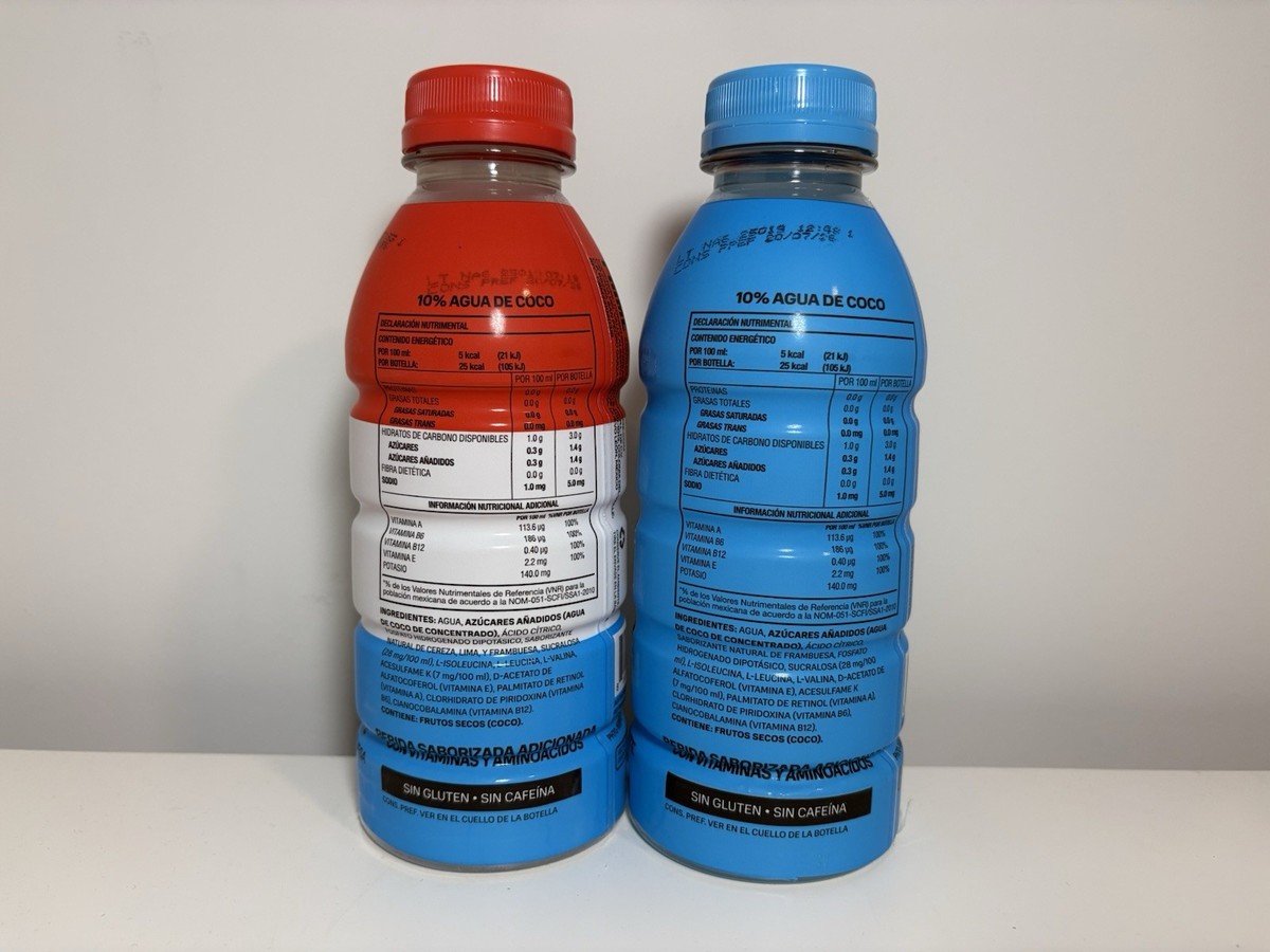 Prime Hydration MEXICAN Blue Raspberry & Ice Pop Rare Bottle