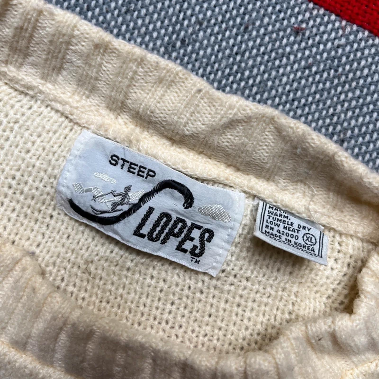 Vintage Steep Slopes Men’s Knitted Jumper | XL image 3