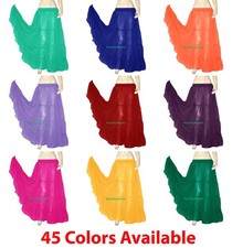 Chiffon 4 Tier 6 Yard Skirts Gypsy Belly Dance Tribal Panel Jupe Flamenco Tiered