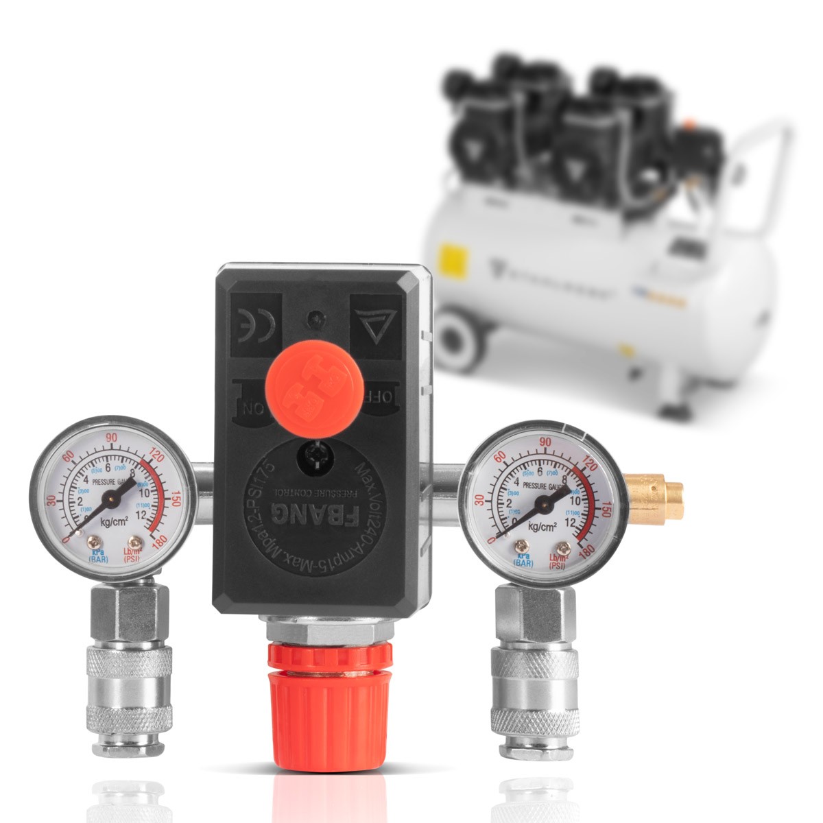 STAHLWERK pressure switch 0-8 bar pressure regulator Control valve for compress