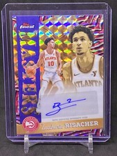 2025-26 TOPPS FINEST ZACCHARIE RISACHER AUTOGRAPH RED GEOMETRIC REFRACTOR 4/10