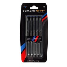 G-RT Retractable Gel Pens, 5 Count, Blue Ink, 0.7 mm Fine Point Tip, Ergonomi...