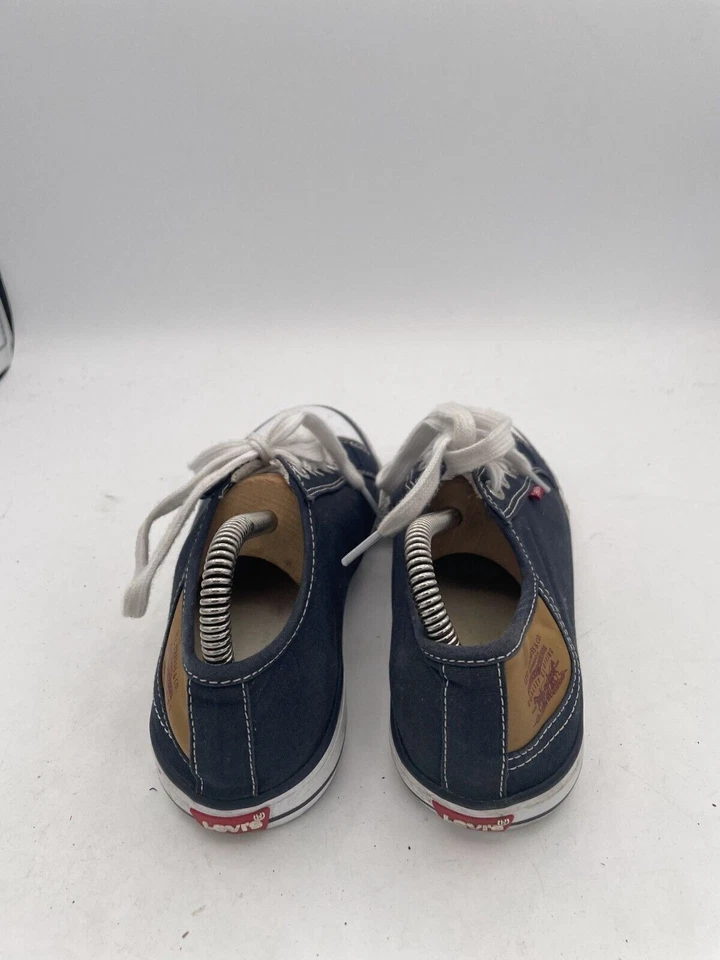 Zapatillas deportivas Levi's Strauss para mujer talla 7 azul blanco cuero con cordones Foto 3 de 4