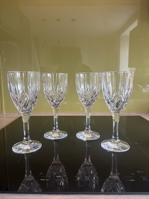 Godinger Dublin geschliffene Kristall Wasserkelche 8'' Shannon edle Weingläser 4er Set