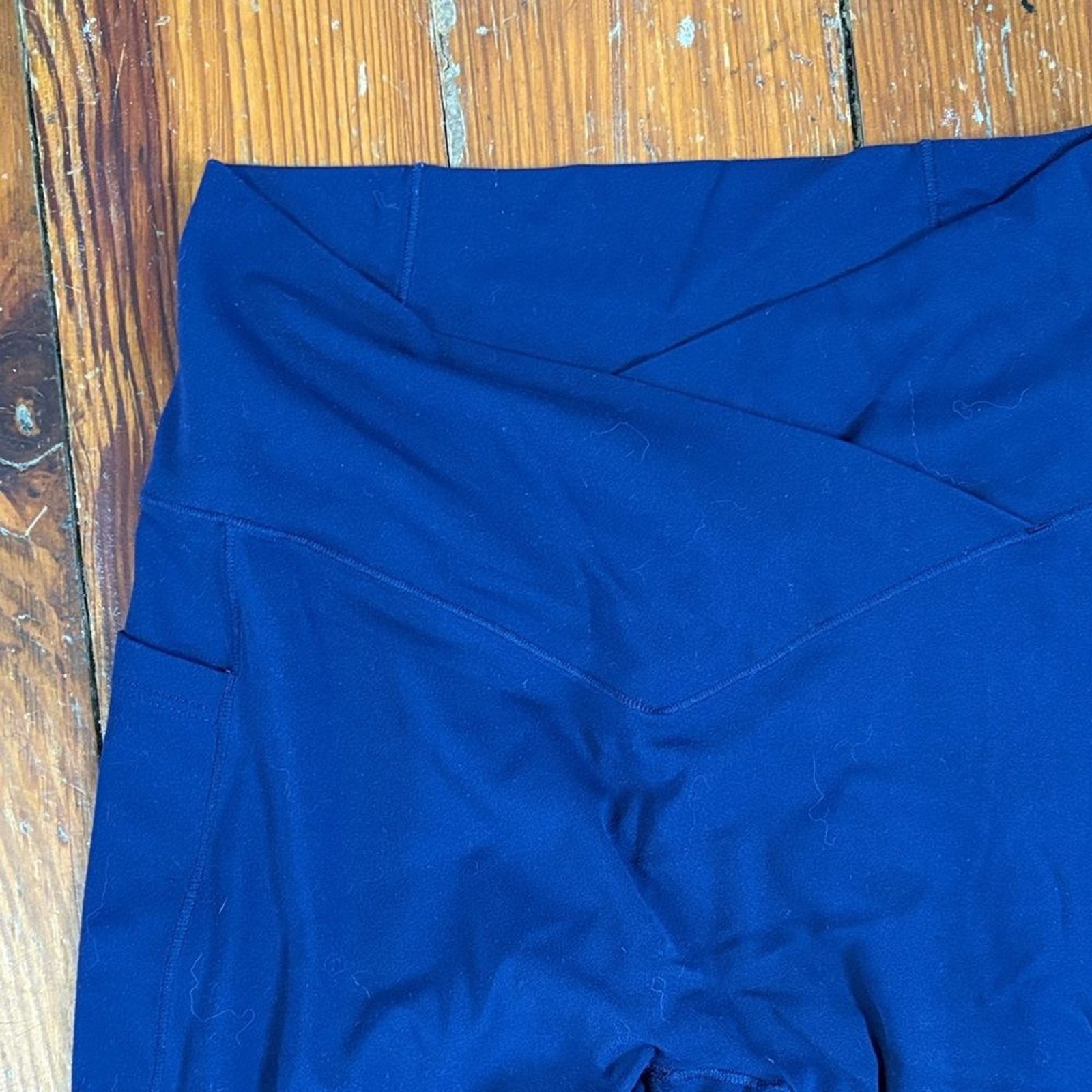 Halara Navy Blue SoftlyZero Crossover Pocket Legg… - image 2