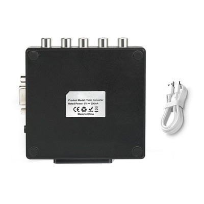 RGBS VGA to YPBPR Converter SCART to YPBPR For 480i 480p 576i 576p 720p 1080i F