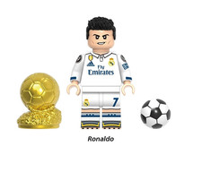 Cristiano Ronaldo Real Madrid Fc World Cup Soccer Building Block Mini Figure