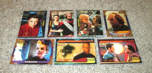 “Star Trek DS9 Profiles” 1997 Complete Base Set (1-82) Sisco Dax Kira Worf Odo - Picture 3 of 4