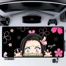 Nezuko Girls Demon Slayer Gaming Desk Mat Mouse Pad