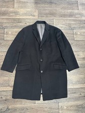 Saks Fifth Avenue coat men loro piana wool cashmere black men sz 48R