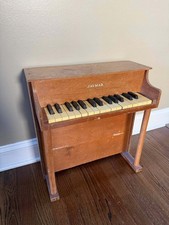 Vintage Jaymar Wooden Children's Upright Toy Piano – Made in USA – Working Keys