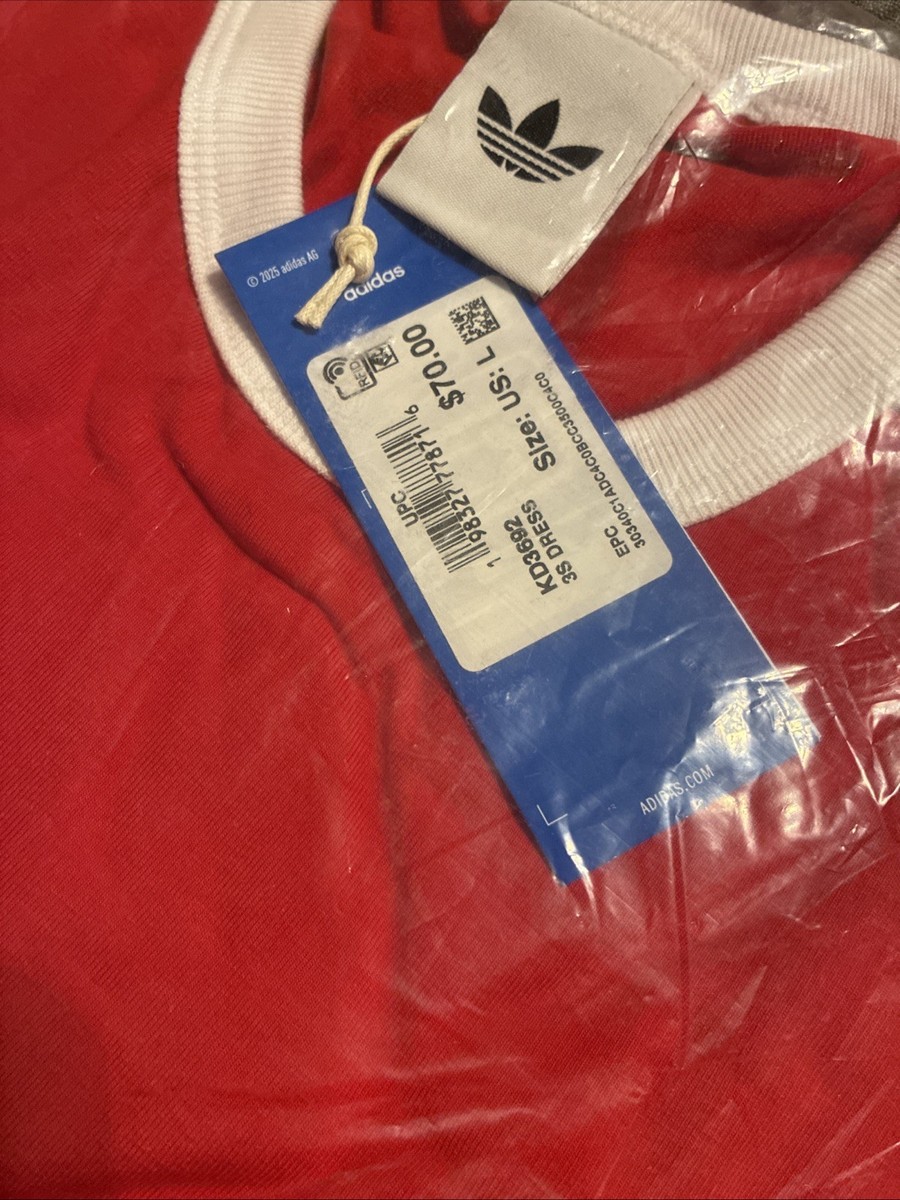 D Adidas Ladies Maxi 3 Stripes Dress Size Large | eBay
